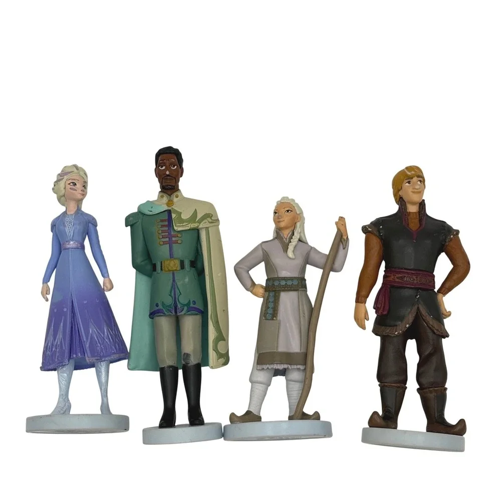 Disney Frozen 2 Figurine Set Elsa Kristoff Mattias Yelena‎ PVC Cake Toppers 4pc